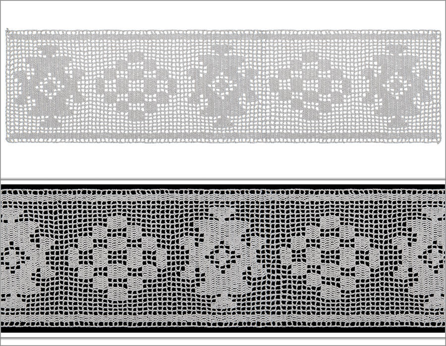 Edging Borders Crochet With Ethnic Rug Motif - Valery Accessory