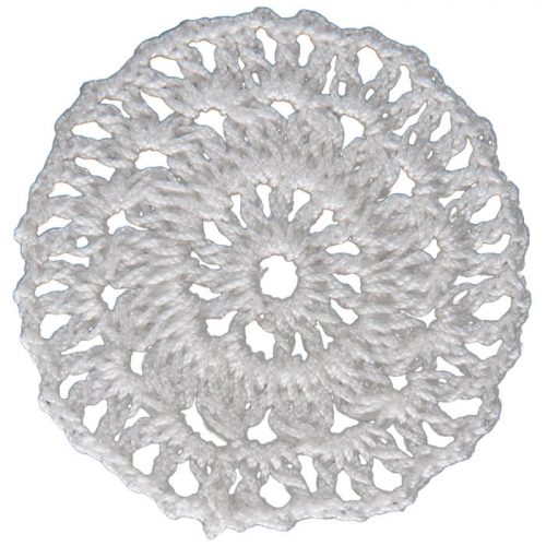 The model is crocheted as round. The figure of the crochet is designed as nested four circles.