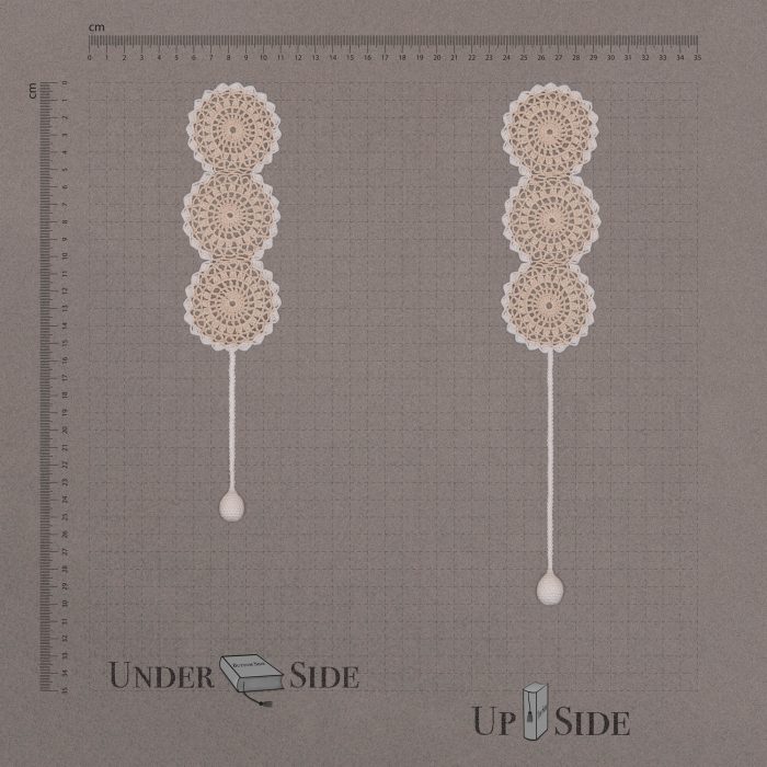 Circled Shaped Bookmark With Round Tassel Size in cm