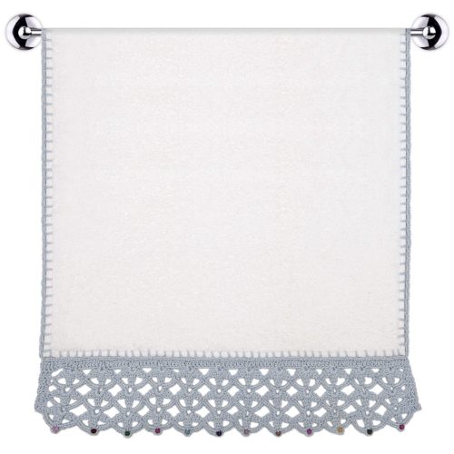 Decorative Hand Towel With Natural Stones First Image