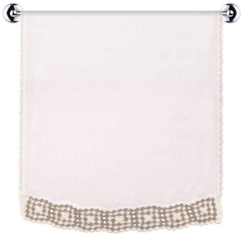 Hand Towel With Checkered Motif Crochet and Edge Work Main Image