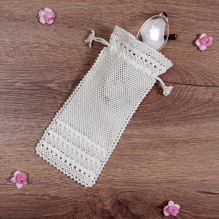Crochet Soft Case With Flower Tassels Shot