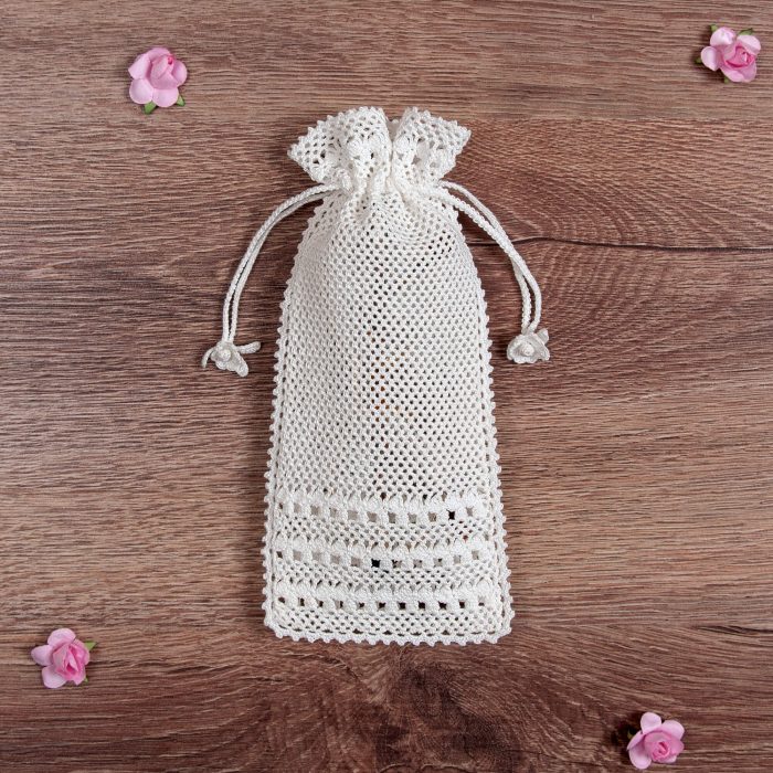 Crochet Soft Case With Flower Tassels Whole Shot