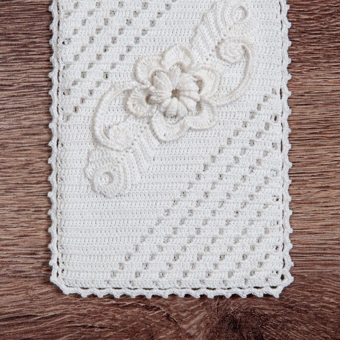 Handmade Crochet Soft Case With 3D flower Body Bottom Shot