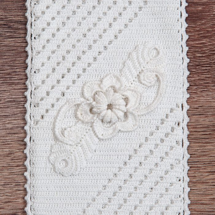 Handmade Crochet Soft Case With 3D flower Detail Shot