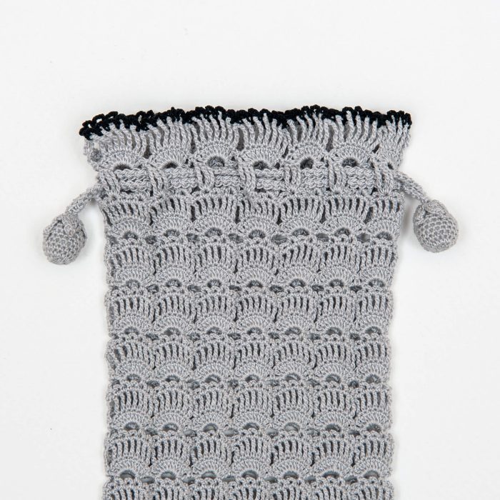 Two Colored Crochet Case Color Options Tassel Shot Detail