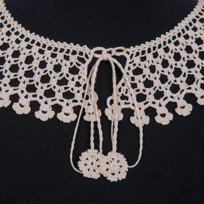 Handmade Customizable Lace Necklace Collar Cord Detail Shot