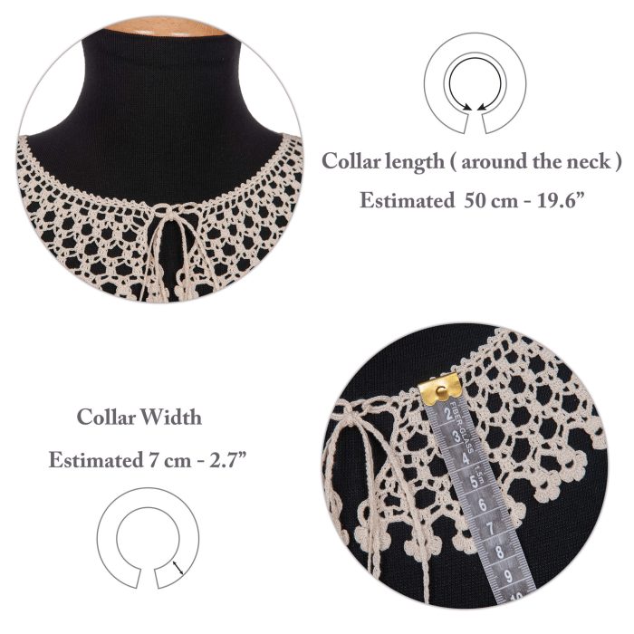 Handmade Customizable Lace Necklace Collar Dimension Shot