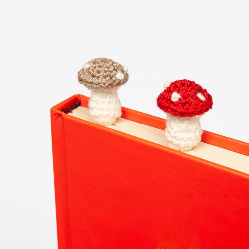 Cottagecore-inspired Mushroom Bookmark for Whimsical and Practical Reading Experience Angle Shot