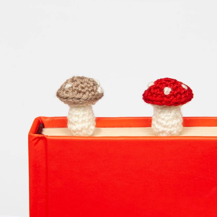 Cottagecore-inspired Mushroom Bookmark for Whimsical and Practical Reading Experience Front Shot