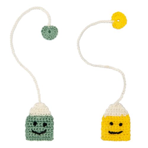 Crochet Teabag Bookmark For Tea Lovers 2 colors
