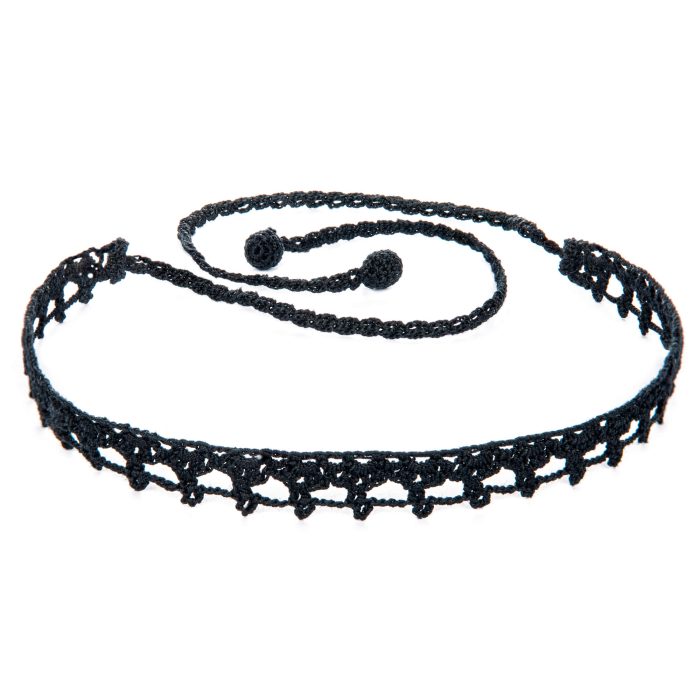 90s Y2K Style Black lace choker Necklace