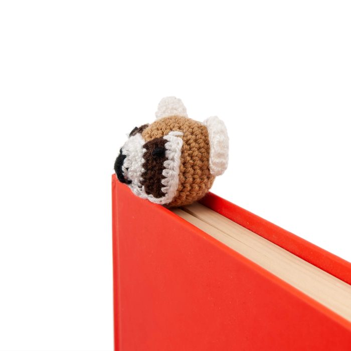 Crochet Amigurumi Animal Panda Plushie Handmade Bookmark Book Shot