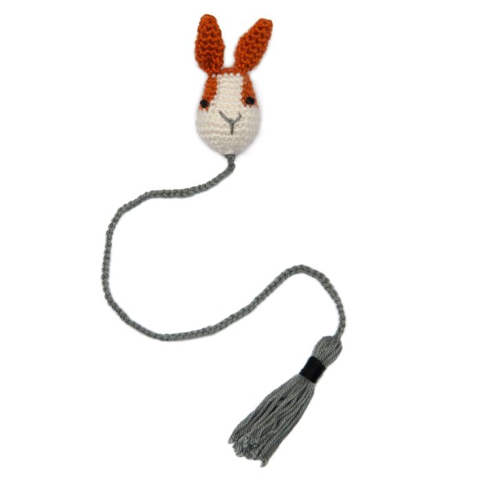Crochet Amigurumi Bunny Plushie Bookmark Accessory