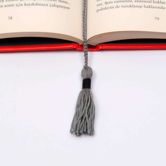 Crochet Amigurumi Bunny Plushie Bookmark Accessory Tassel Shot