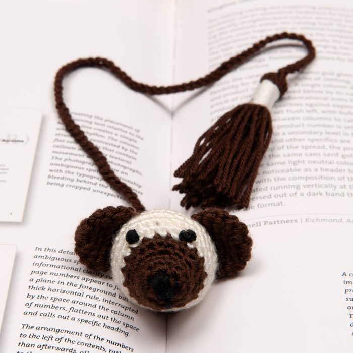 Crochet Amigurumi Puppy Toy Bookmark Accessory